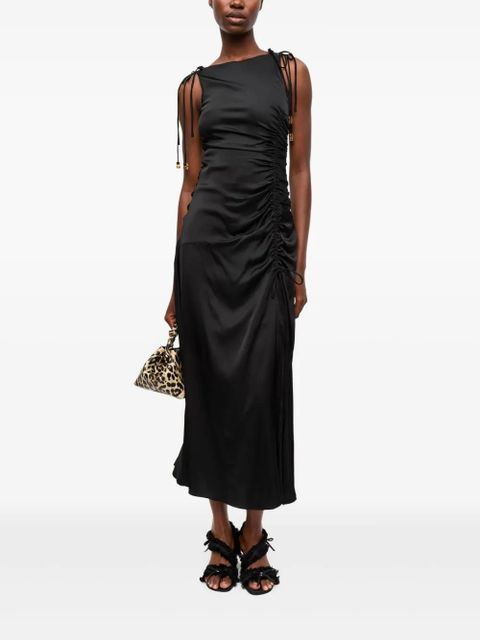 GANNI draped dress - Black