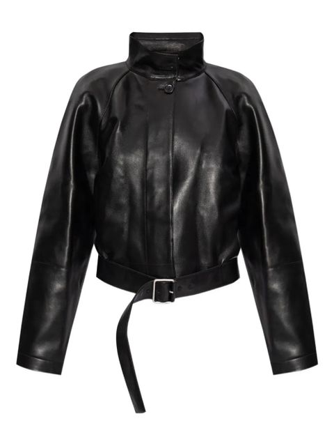 LOEWE belted nappa leather coat - Black - zdjęcie produktu nr 1
