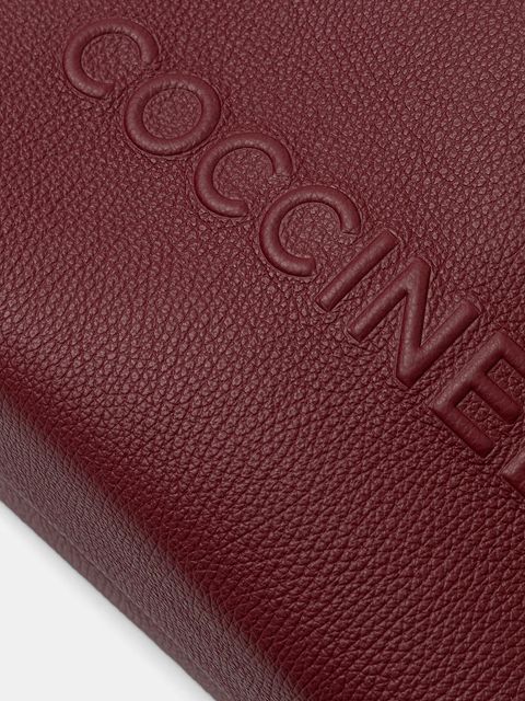 Coccinelle torebka skórzana COCCINELLEMYRTHA MAXI LOG kolor bordowy E1 QBB 18 02 01 - zdjęcie produktu nr 2