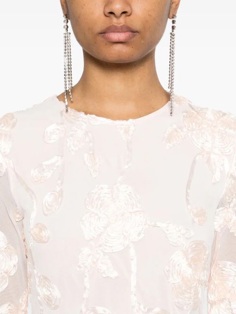 ROTATE BIRGER CHRISTENSEN floral-mesh mini dress - Pink - zdjęcie produktu nr 2