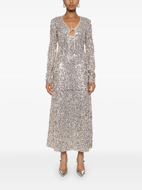 ROTATE BIRGER CHRISTENSEN sequin-embellished dress - Neutrals - zdjęcie produktu nr 2