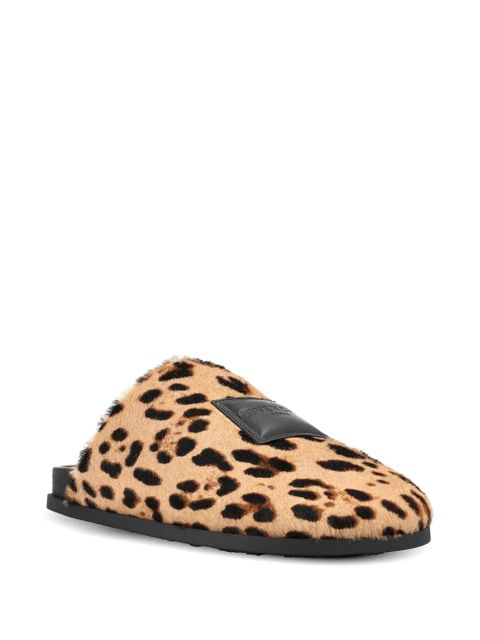 Givenchy leopard-print logo-appliqué mules - Neutrals - zdjęcie produktu nr 1