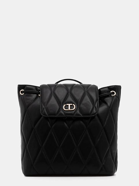 Twinset plecak damski kolor czarny duży gładki 252TB7055 - zdjęcie produktu nr 1