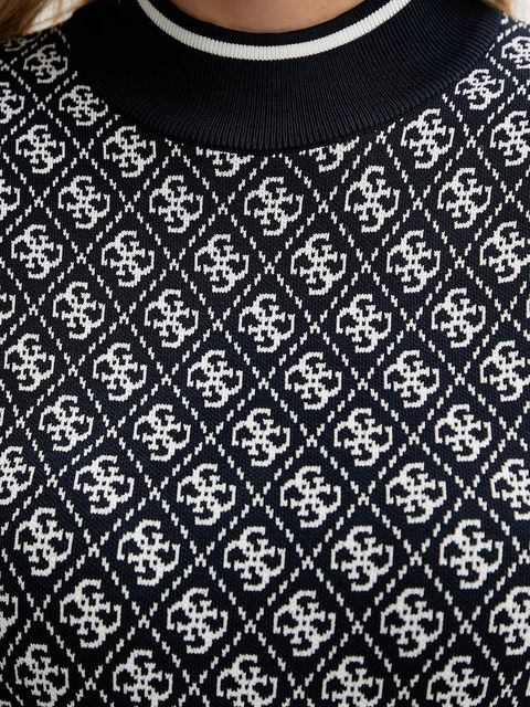 Guess sukienka kolor granatowy mini dopasowana