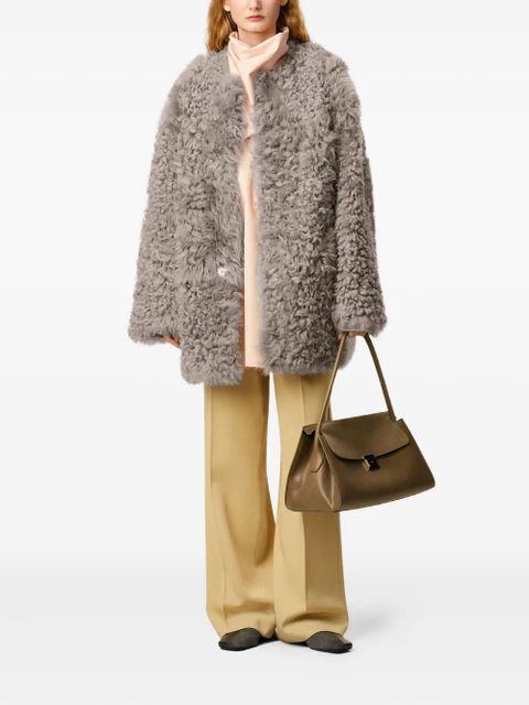 AMI Paris shearling short coat - Grey - zdjęcie produktu nr 2