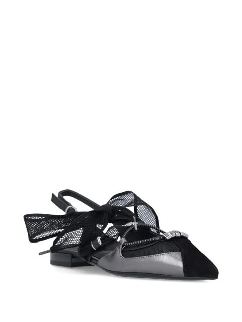 PINKO bow pointed pumps - Black