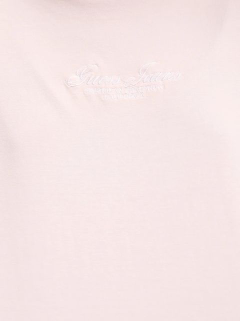 Guess Jeans t-shirt bawełniany damski kolor różowy W5YI25 K8HM0