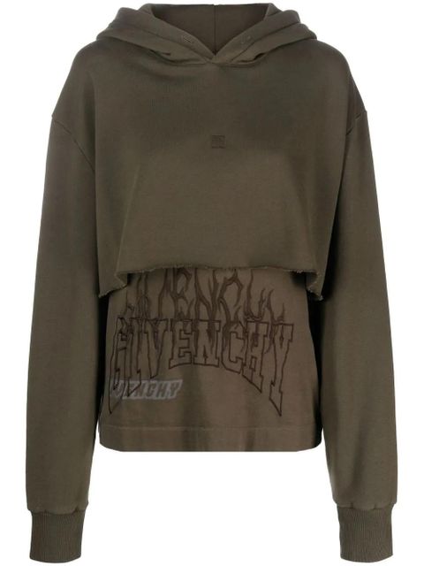 Givenchy 4G layered hoodie - Green - zdjęcie produktu nr 1