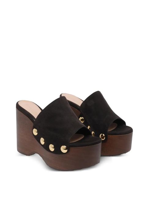 Gianvito Rossi 115mm button detail sandals - Brown - zdjęcie produktu nr 2