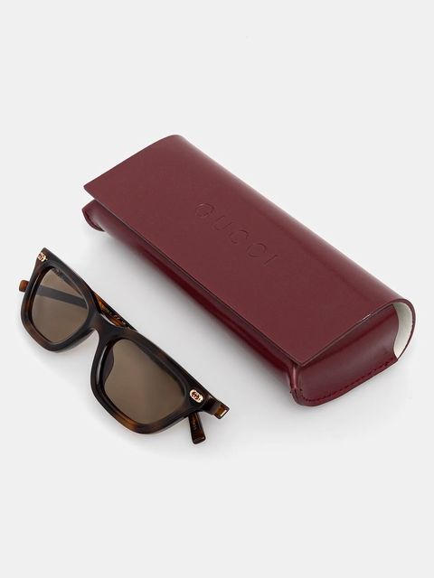 Gucci okulary przeciwsłoneczne damskie kolor brązowy GG1944S