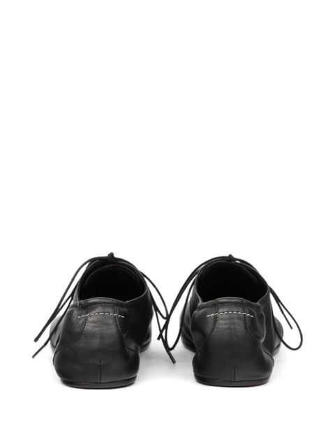 MM6 Maison Margiela square-toe Oxford shoes - Black