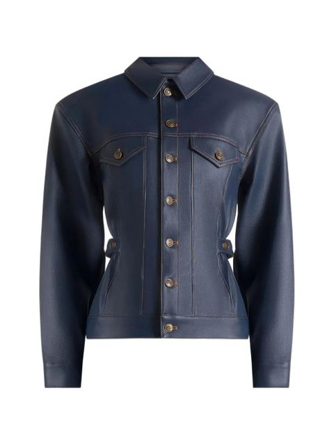 Manière De Voir Karla fitted jacket - Blue - zdjęcie produktu nr 1