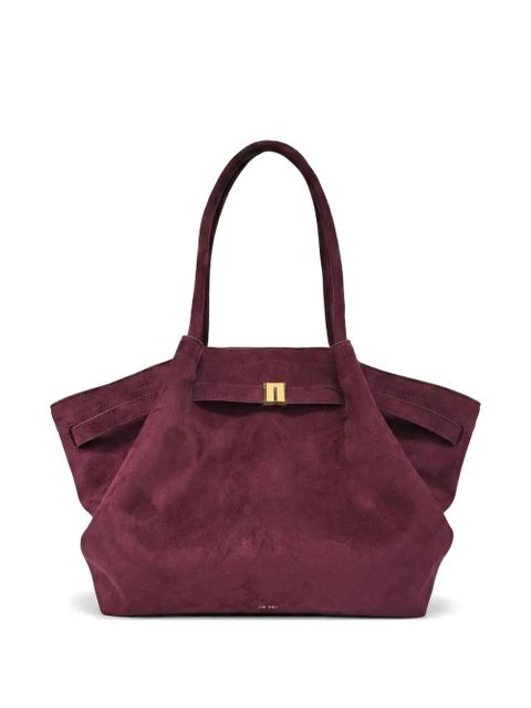 JW Pei medium suede-effect tote bag - Purple - zdjęcie produktu nr 1