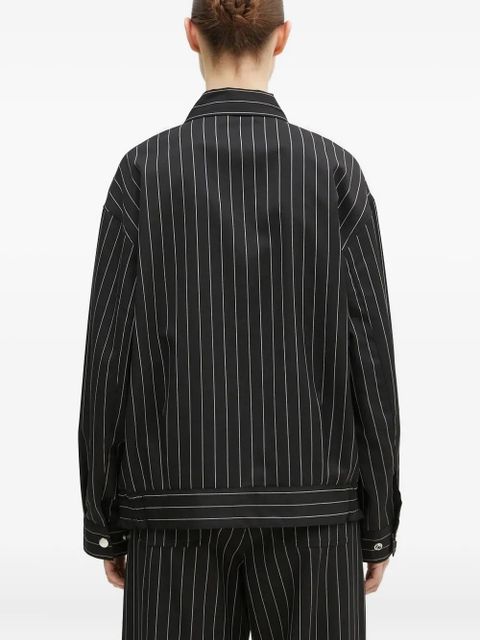 Carhartt WIP pinstripe zip-up jacket - Black