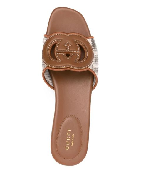 Gucci Interlocking G mules - Brown