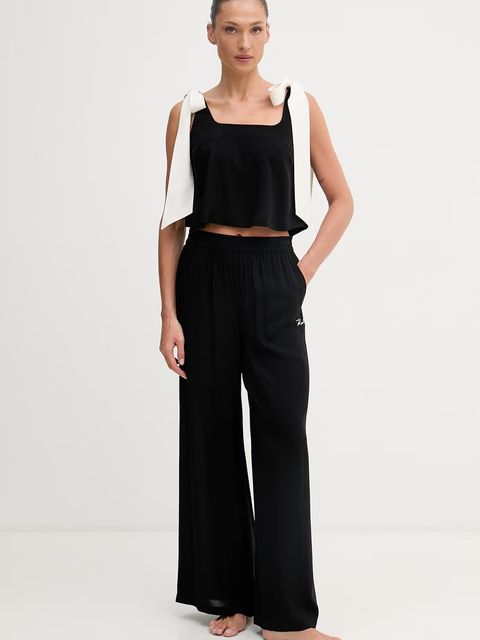 Karl Lagerfeld spodnie damskie z wiskozy - zdjęcie produktu nr 1