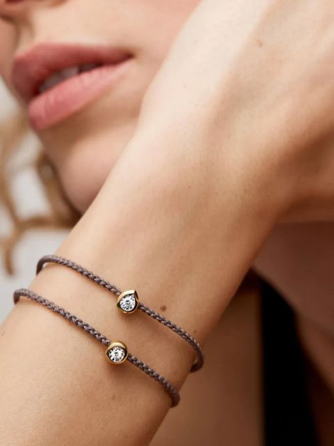 Monica Vinader laboratory-grown diamond cord bracelet - Brown - zdjęcie produktu nr 2