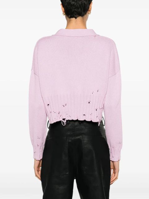 Marni V-neck cotton cardigan - Pink