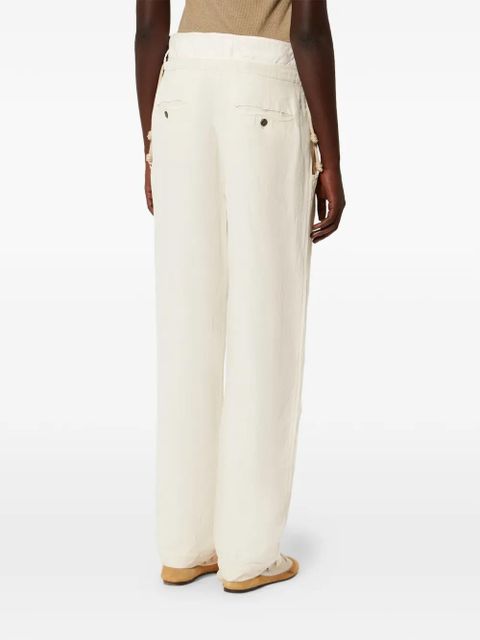 ISABEL MARANT Sharon drawstring trousers - Neutrals
