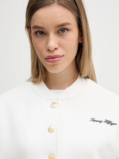 Tommy Hilfiger bluza damska kolor biały gładka WW0WW47835