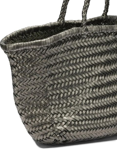 DRAGON DIFFUSION woven-design tote bag - Silver