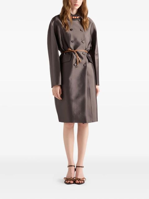 Prada double-breasted coat - Grey - zdjęcie produktu nr 2