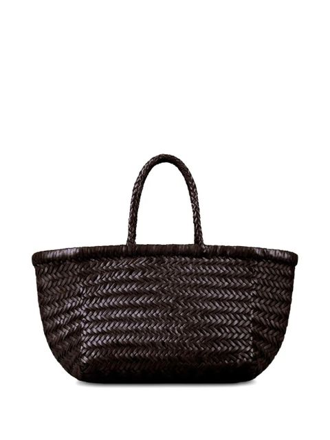 DRAGON DIFFUSION woven basket bag - Brown