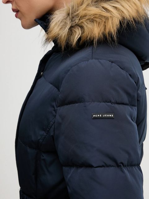 Pepe Jeans kurtka kolor granatowy zimowa PL4024336