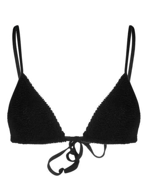 Bond-eye crinkled bikini top - Black - zdjęcie produktu nr 1
