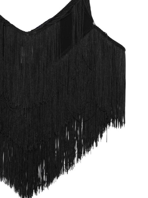 PINKO Giappone fringe-embellishment blouse - Black