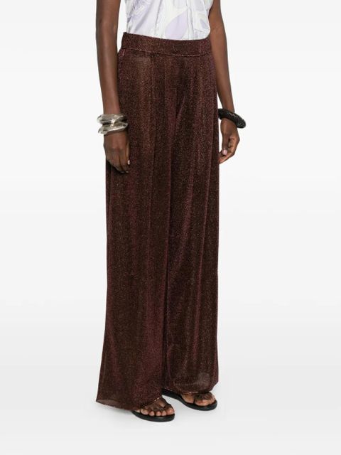 Oséree wide-leg trousers - Brown