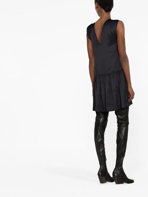 Lanvin round-neck sleeveless minidress - Black