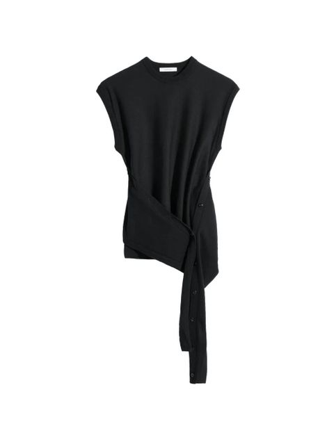 LEMAIRE buttoned sleeveless top - Black - zdjęcie produktu nr 1
