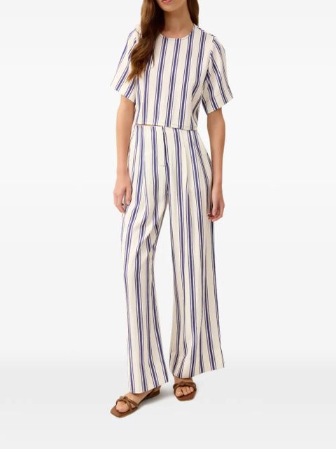 Marie Oliver Macbee sailor stripe trousers - White - zdjęcie produktu nr 2