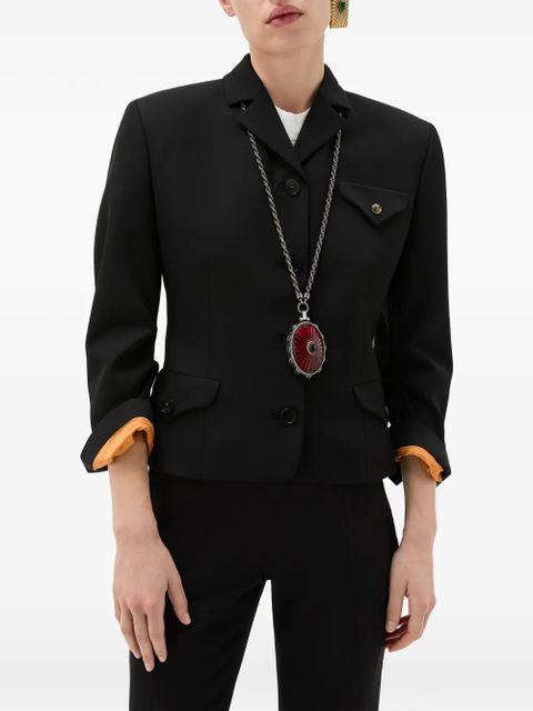 Versace flap-pocket jacket - Black