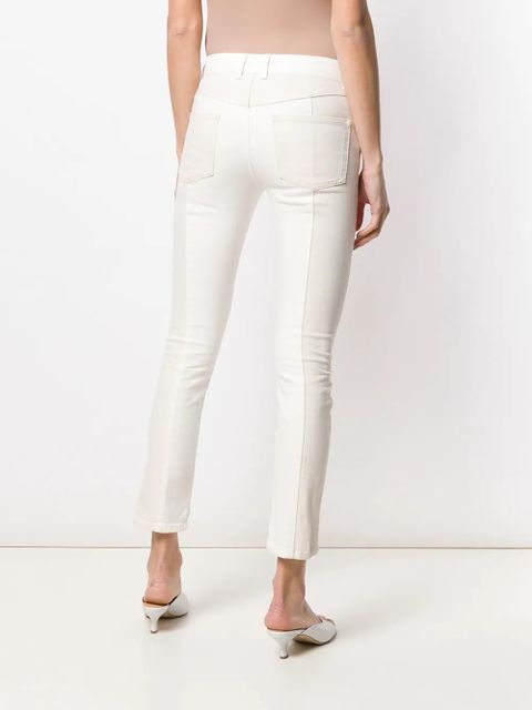Alexander McQueen panelled skinny jeans - Neutrals