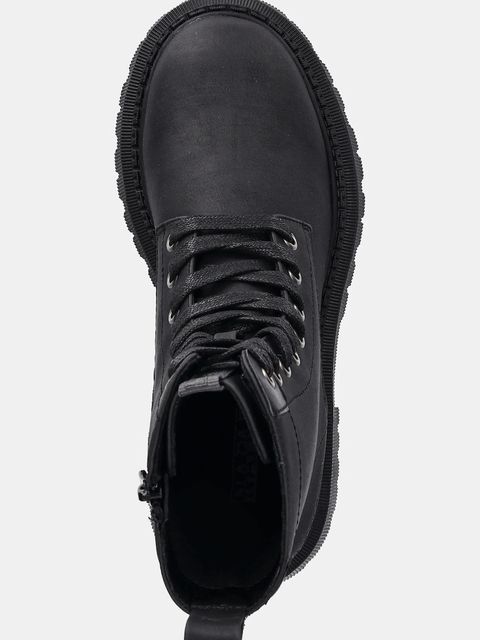 Napapijri workery F4LIORN01/SIN damskie kolor czarny na płaskim obcasie NP0A4IKECO 041