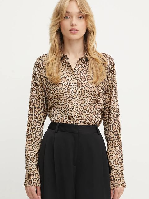 Marciano by Guess koszula MELISSA damska kolor beżowy regular z kołnierzykiem klasycznym 5GGH32 7298A - zdjęcie produktu nr 1