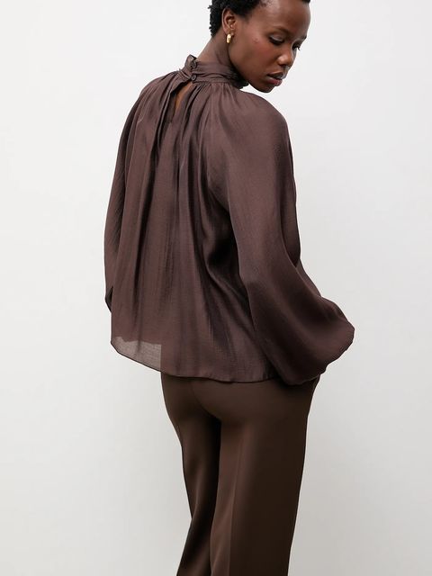Answear.LAB bluzka damska kolor brązowy gładka - zdjęcie produktu nr 1