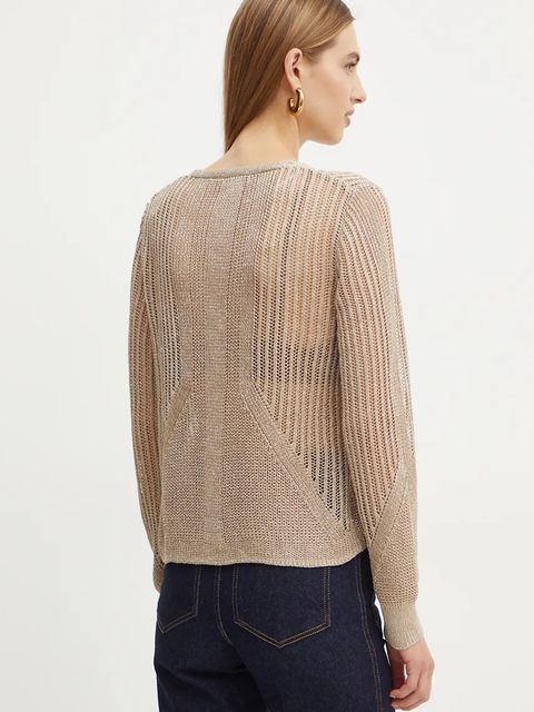 Morgan sweter MAGATHE damski kolor beżowy lekki MAGATHE