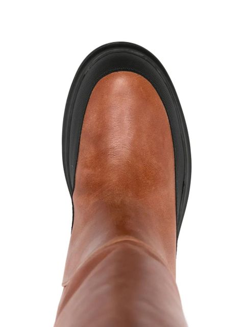 Missoni leather platform boots - Brown - zdjęcie produktu nr 2