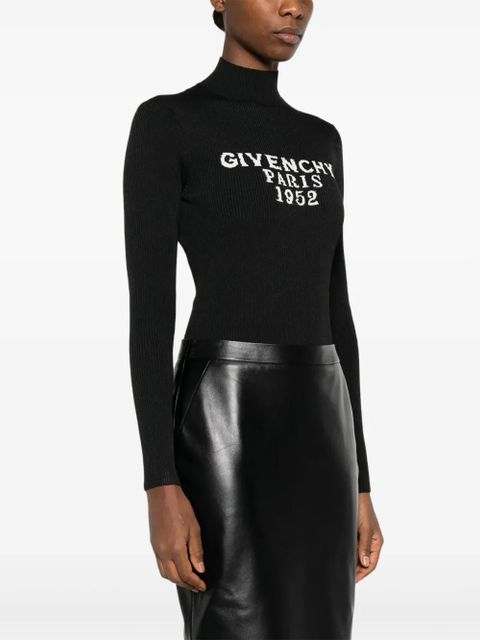 Givenchy high-neck logo bodysuit - Black