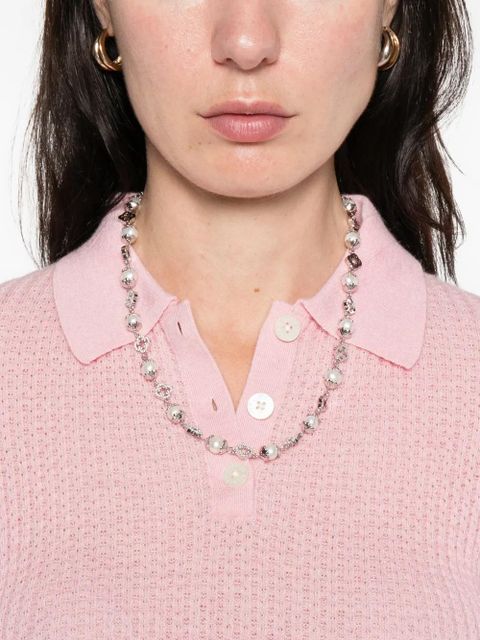 Guest In Residence long-sleeves polo top - Pink