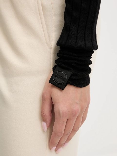 Colmar sweter wełniany damski kolor czarny lekki z półgolfem 7907.2ZP