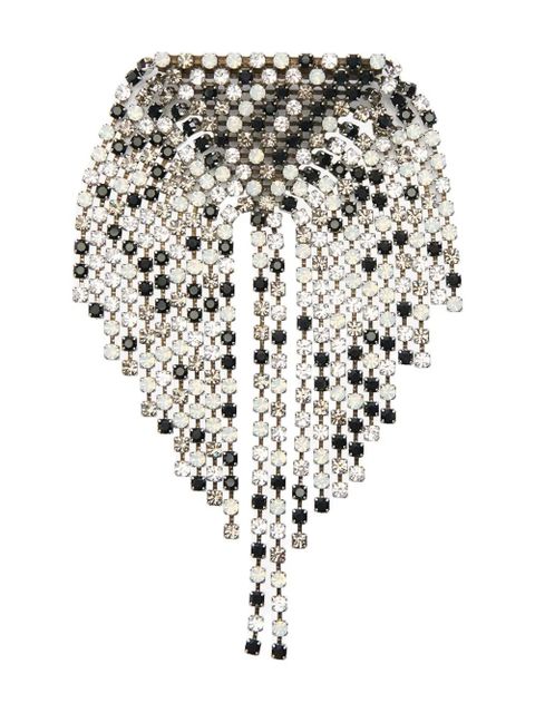 ISABEL MARANT Faye crystal-embellished brooch - Silver - zdjęcie produktu nr 2