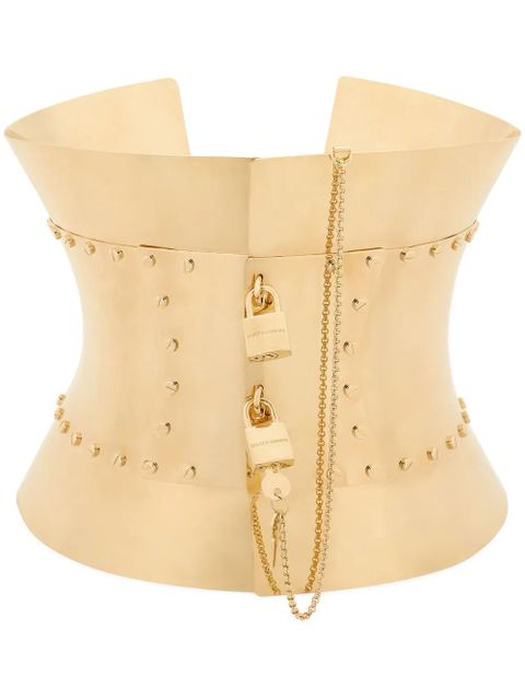 Dolce & Gabbana padlocks corset belt - Gold - zdjęcie produktu nr 1