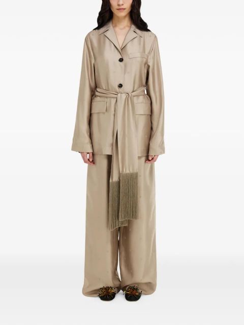 Ferragamo jacquard overshirt - Neutrals - zdjęcie produktu nr 2