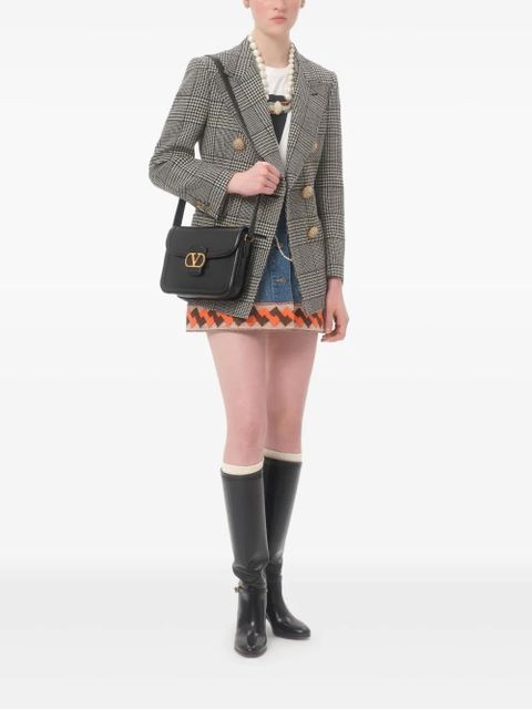 Valentino Garavani 9to5 leather shoulder bag - Black