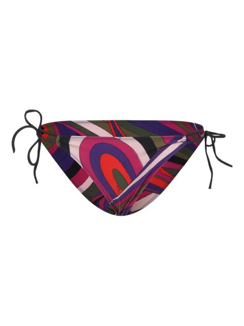 PUCCI abstract-print tie-side bikini bottoms - Red - zdjęcie produktu nr 1