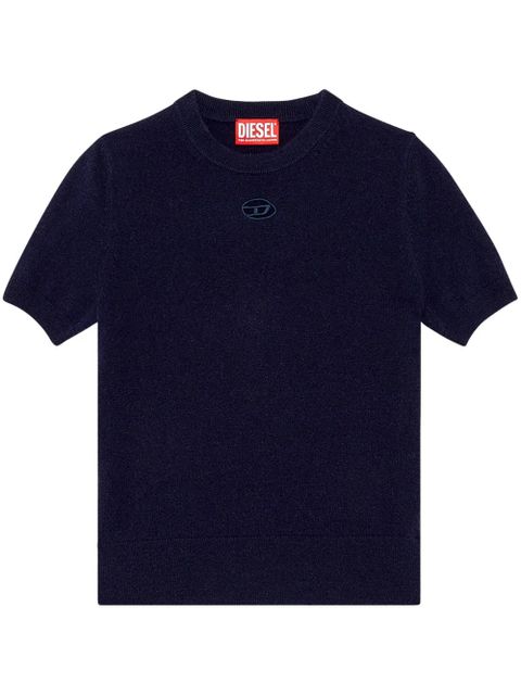 Diesel M- Arga logo-embroidered top - Black - zdjęcie produktu nr 1